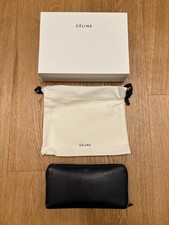 Portafoglio nero Celine grande con zip