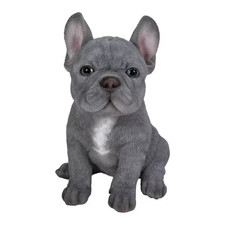 Statua Bulldog Francese Blu