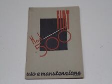 FIAT 500 A TOPOLINO LIBRETTO USO E MANUTENZIONE 1943 (3)
