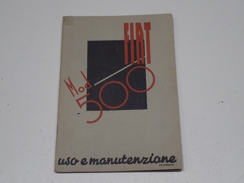 Fiat 500 topolino libretto - fiat,
