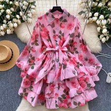 Vestito Abito Donna Corto Raso