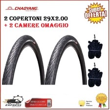 2 Copertoni 29 Mtb Slick Bici 29x2.00 Kestrel Rigido 50-622 City Bike Pneumatico