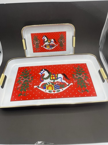 Set vassoio lacca vintage - 2,