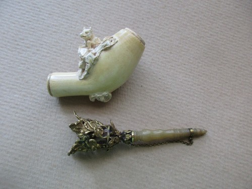 Antica pipa schiuma - pipa, in