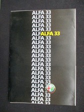 Alfa Romeo 33 4/1986 A4 8S. Brochure depliant tedesco 828/2