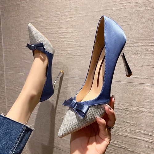 Decolte scarpe eleganti blu - eleganti,