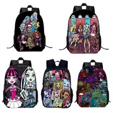 Zaino Monster High per Scuola Grande Capacità 15,75" Laptop Bookbag Unisex Nuovo