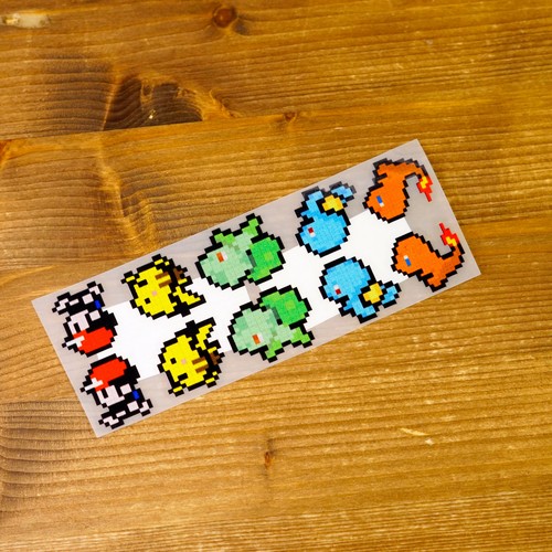 Pokemon stickers adesivi pixel - adesivi,