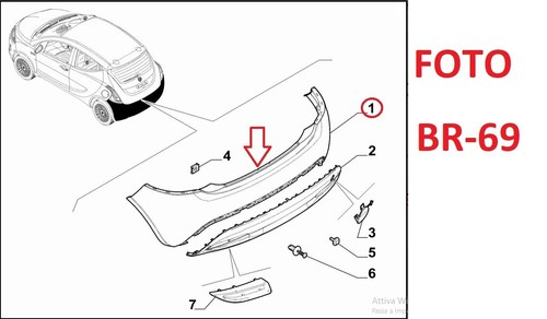 Paraurti posteriore primer - paraurti,