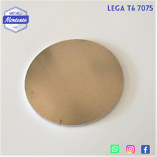 Lastra - Lamiera - Disco in Alluminio T6 7075 Ergal Ø 114 mm spessore 4 mm CNC 