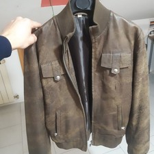 Bomber Giacca In Vera Pelle
