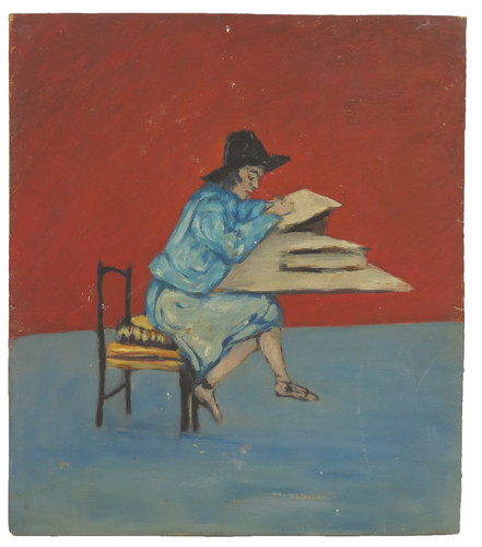 Quadro olio ritratto sfondo - quadro,