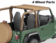 Testata bikini top marrone capote softtop Jeep Wrangler TJ anno 96-02