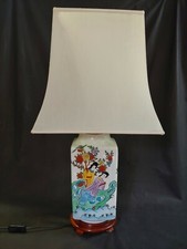 LAMPADA PORCELLANA CINESE LUME LAMP LAMPADA DA TAVOLO