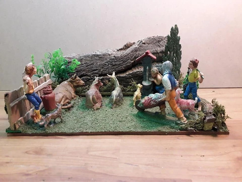 Presepe diorama giaciglio - presepe,