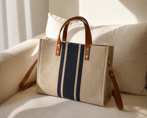 Shopper donna grande tela - in,