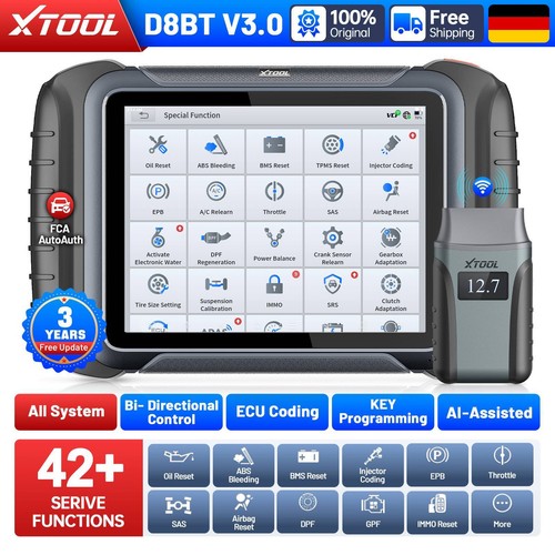 Xtool d8bt scanner obd2 - v3.0,