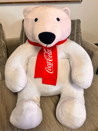 Peluche orso polare coca - polare, coca-cola