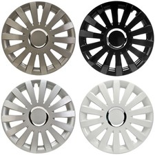 Copricerchi 13 - 17 pollici nero argento bianco copricerchi SPEDIZIONE GRATUITA