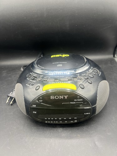 Radio orologio stereo nero