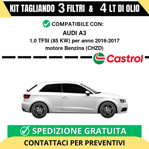 Tagliando per audi 0 - a3, tfsi
