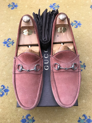 Mocassini gucci scamosciati - mocassini,