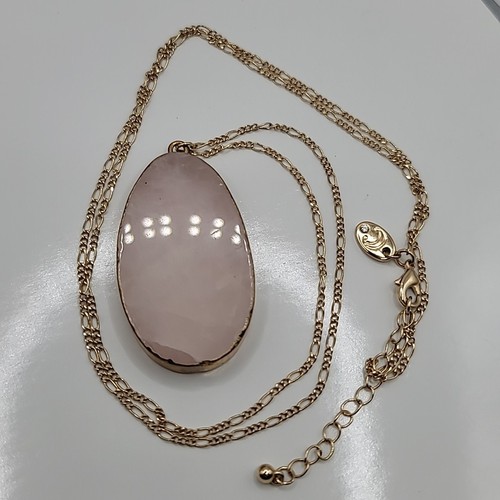 Collana ciondolo quarzo rosa - quarzo,
