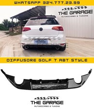 DIFFUSORE POSTERIORE per -> GOLF 7 Standard  e GTD  (2013-2017) Nero
