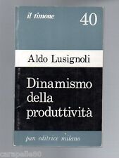 DINAMISMO DELLA PRODUTTIVITà di Aldo Lusignoli