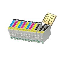 12 cartucce stampante per Epson Stylus SX110 SX210/SX215/SX218 (no originali Epson