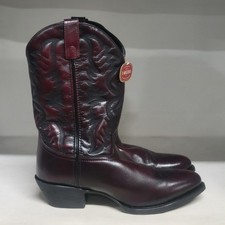 Stivaletto western Laredo ricamato nero ciliegia uomo taglia 12EW