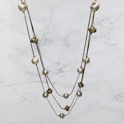 Collana cascata perle - collana,