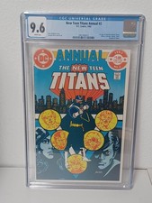 NUOVO TEEN TITANS ANNUALE #2 (DC Comics, 1983) CGC 9.6 ~ VIGILANTE ~ Pagine Bianche
