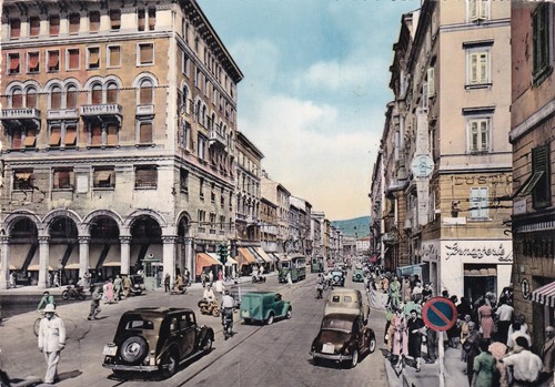 Cartolina trieste via - cartolina,