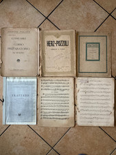 Lotto 5 Metodi Musicali e Spartiti Vintage 1900-1970 per Collezionisti