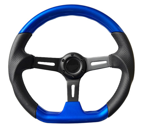 Volante sportivo blu - sportivo, piatto
