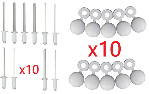 Rivetti bottoni plastica - rivetti,