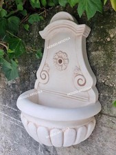 FONTANA PENSILE SOSPESA A MURO PARETE CON VASCHETTA PER ESTERNO  IN CEMENTO H 75