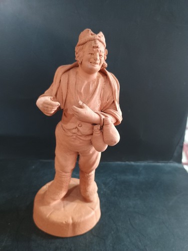 Statuetta terracotta lavorata - terracotta,