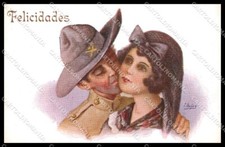 Artista Firmato Lady Ibanez Soldato Cartolina ZG9235