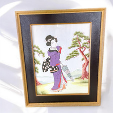 Arte da parete con geisha