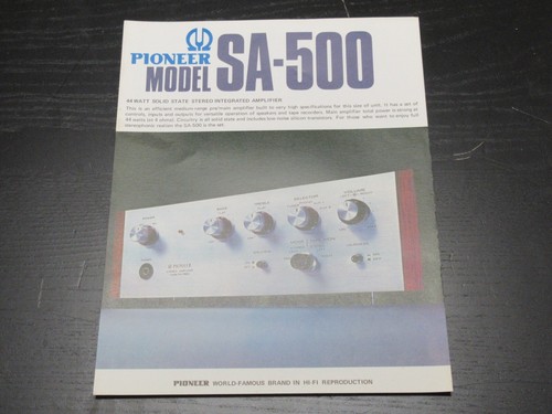 Pioneer 500 original - pioneer, sa-500