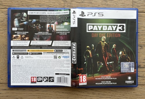 Payday day one - one, ps5