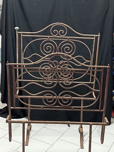 Letto antico ferro battuto - antico,