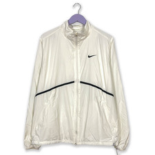 Giacca a vento Nike bianca con