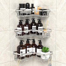 UUlioyer Mensola Doccia Angolare, Porta Sapone per Doccia Acciaio Inox, Porta Ba