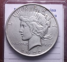 NL* USA 1 DOLLARO ARGENTO SILVER PEACE 1922 SUER conservazione top price 5