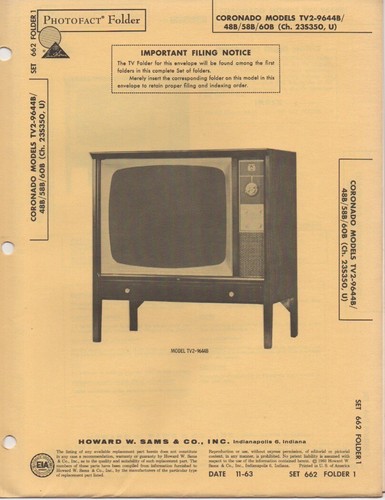 1963 coronado tv2 9644b - 1963,