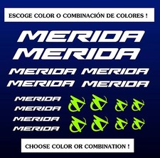 KIT - PEGATINAS - STICKERS - VINILO -LAMINA- PACK- BICICLETA - BIKE - MERIDA