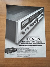 1976 DENON SINTONIZZATORE PROFESSIONALE TU 500 PUBBLICITA EPOCA VINTAGE AD